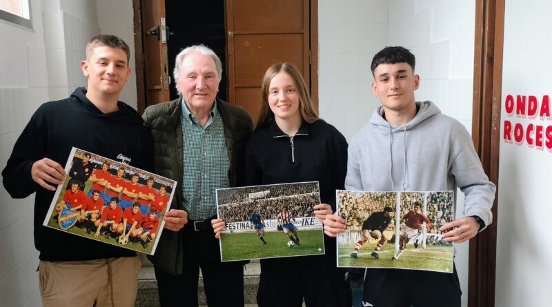 Churruca, una leyenda del sportinguismo en el IES Roces